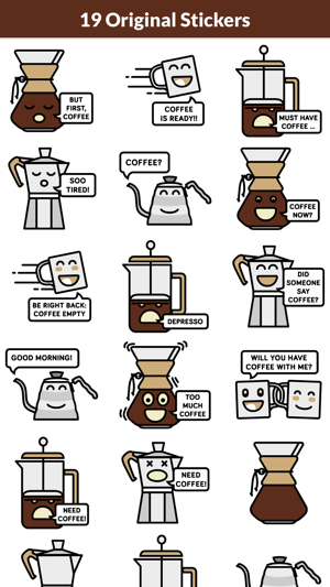 Fun Coffee Stickers(圖2)-速報App