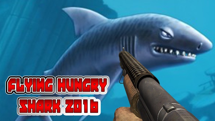 Flying Hungry Shark Shooting Games