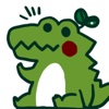Crayon Alligator Stickers