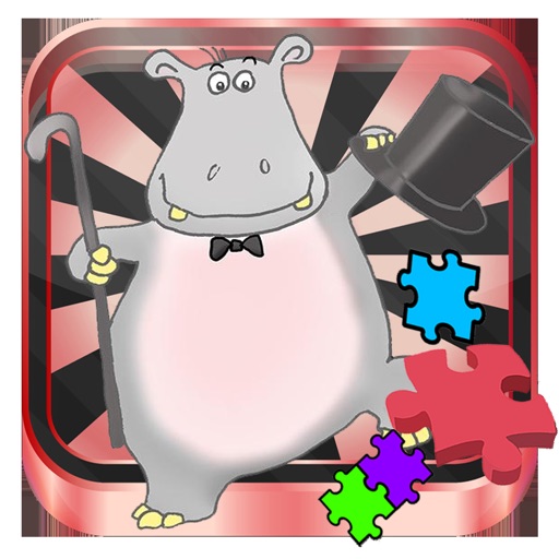 Animal Hippo Doc Jigsaw Puzzle LITE