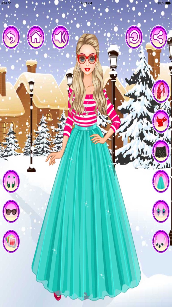 Winter Girls Dress up ,Makeup, Makeover
