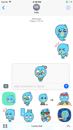 Lovely Doll - Animated Stickers And Emoticons(圖1)-速報App