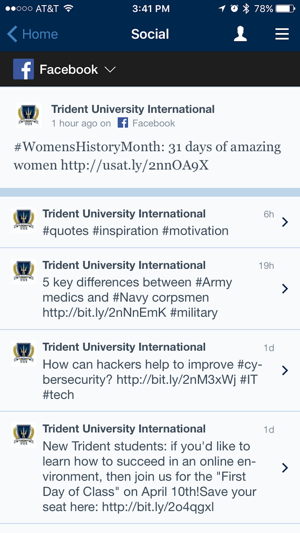 Trident University Mobile App(圖2)-速報App