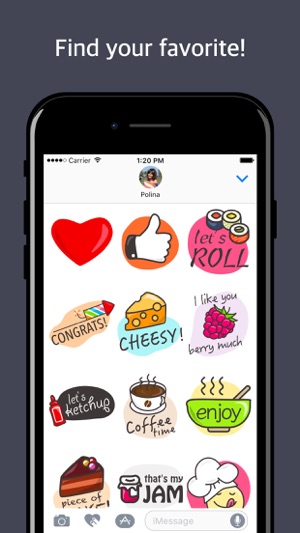 FOODLES: fun food doodles for your messages(圖3)-速報App