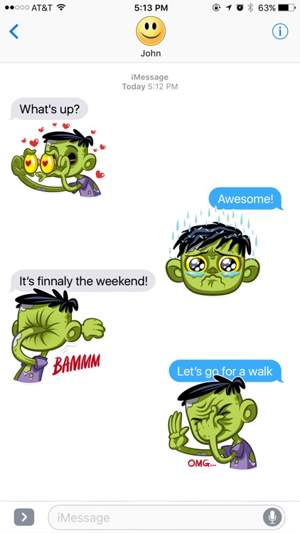 Funny Zombies Stickers