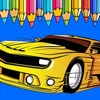 Drawing Racing Car Game Coloring Book Version