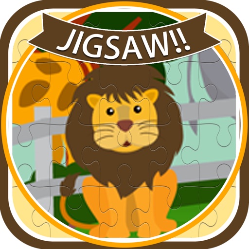 Zoo Animals Cartoon Jigsaw Puzzle Games