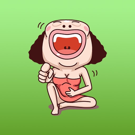 Pola The Ugly Funny Woman Sticker Vol 2 icon