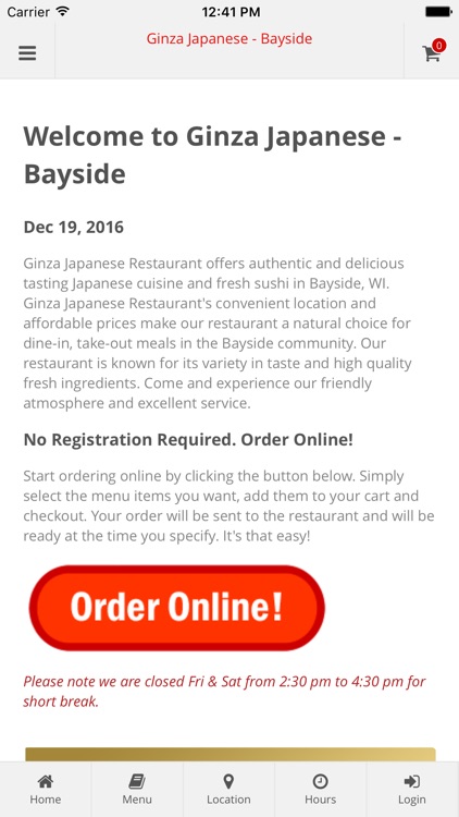 Ginza Japanese - Bayside