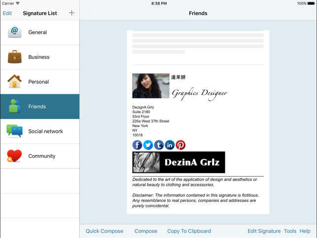 Email Signature EnterpriseiPad(圖2)-速報App