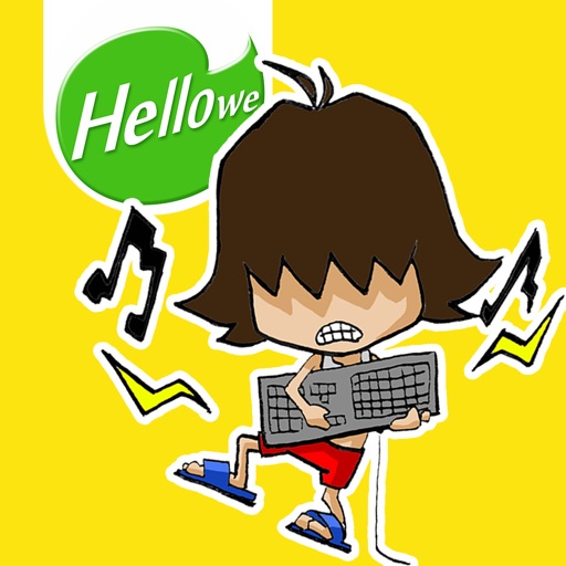 Hellowe Stickers: OTAKU Lee icon