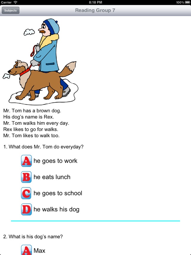 ‎1st Grade Reading Comprehension on the App Store