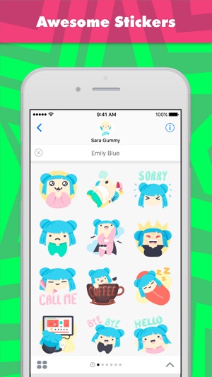 Emily Blue stickers by Sara Gummy(圖1)-速報App