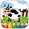 Toddler Kids Cow Farm Game Coloring Book Edition