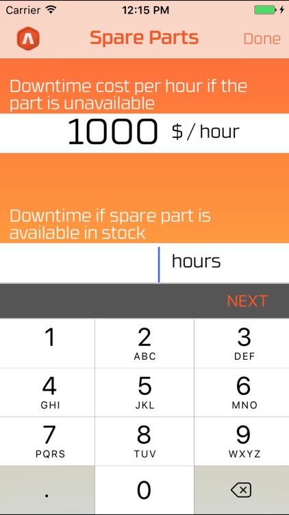 Spare Parts Calculator