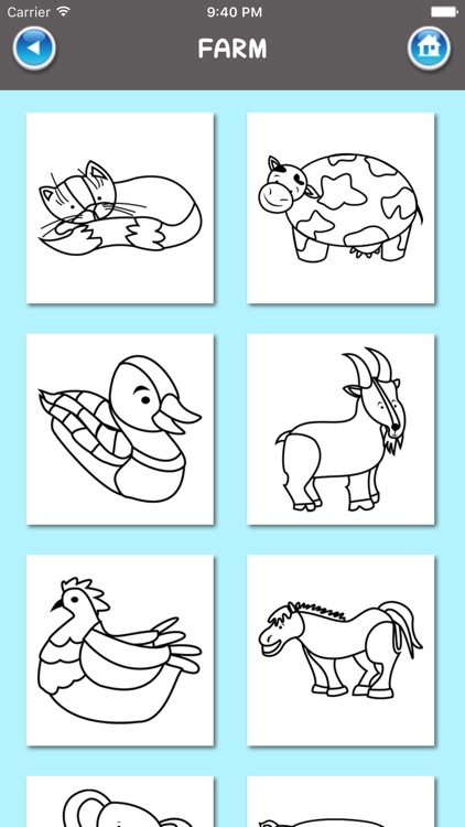 Coloring Book for kids (animals) screenshot-3