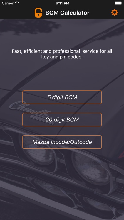 BCM Calculator
