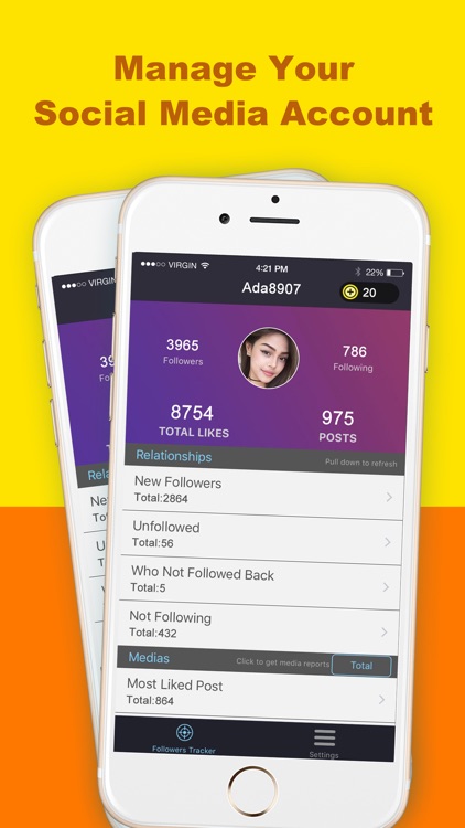 Followers Tracker Fast: Likes/Ghost Follower Meter