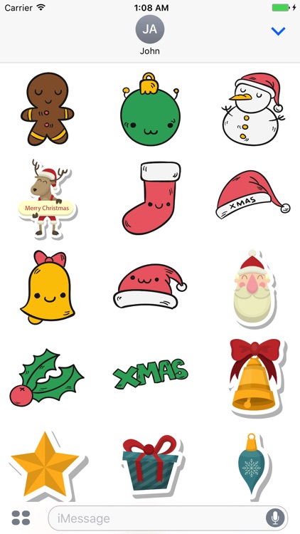 Christmas New Year Stickers