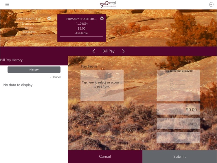 Wyo Central Federal Credit Union for iPad screenshot-3