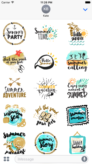 Animated Summer Quote Stickers(圖1)-速報App