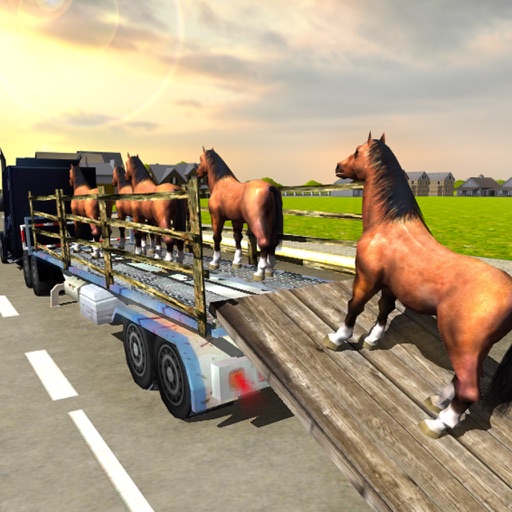 Real City Horse Transporter Truck Icon