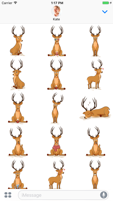 How to cancel & delete Deer - Stickers for iMessage from iphone & ipad 1