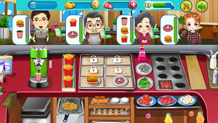 Food Court Hamburger: Burger Cooking Chef  Fever