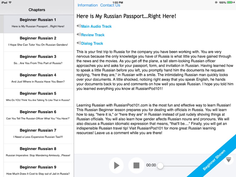 Intro to Russian Language and Culture for iPad