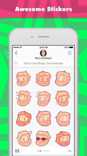 Tale of Two Shops: Tim Emoticons sticker