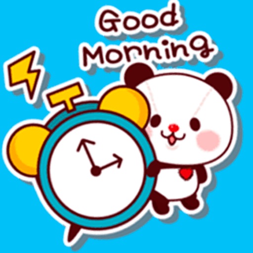 Morning Panda Stickers icon