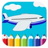 Big Plane Coloring Book Games For Kids Version