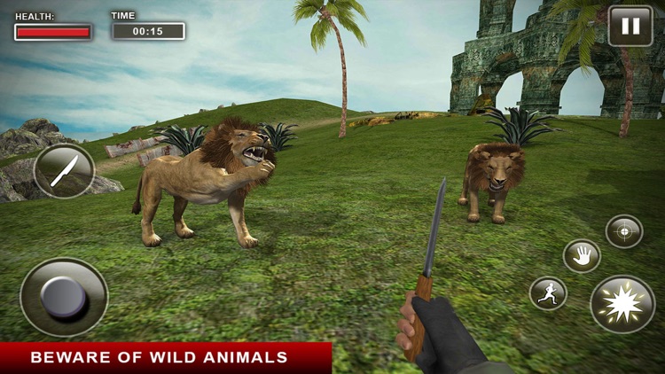 Lost Island Raft Survival 3D Simulator: Wild Life screenshot-3