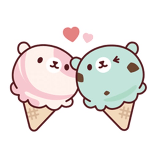 Cute Ice Cream Stickers Pack