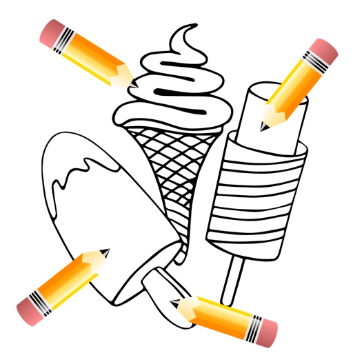 Ice Cream coloring fun for kids icon