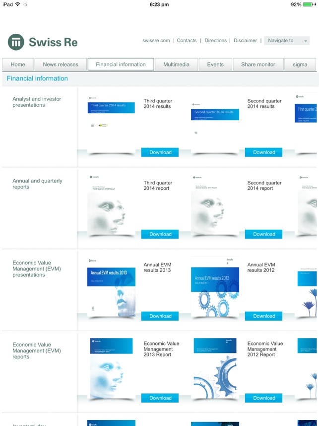 Swiss Re Investor Relations - Media Relations App(圖4)-速報App