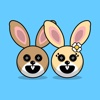 Hunny Bunnys Stickers - Rabbit Emoji Meme