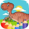 Icon Dinosaur World Coloring Jurassic Dino Park
