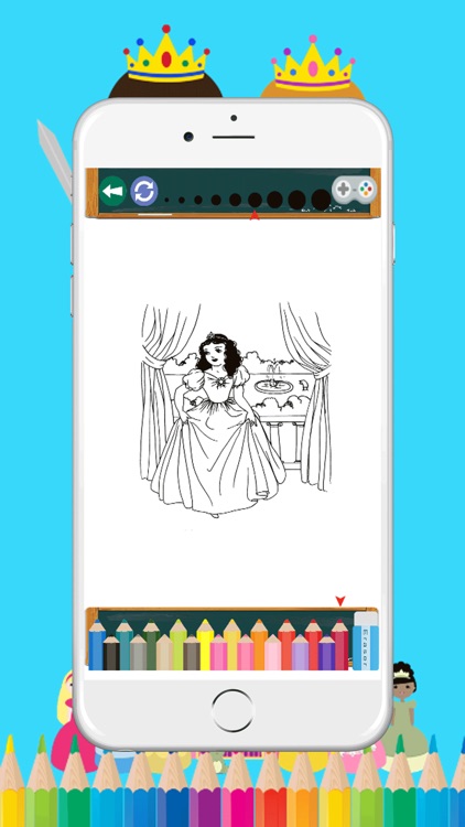 Princess ColoringBook Pages For kids