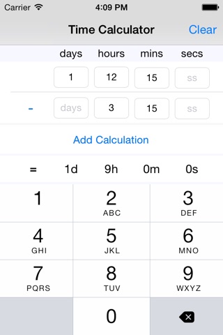 Time Sums: Time Calculator screenshot 2