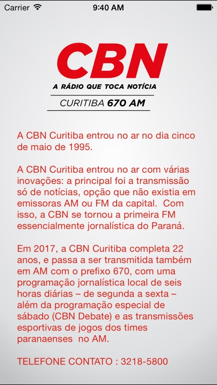 Rádio CBN AM Curitiba