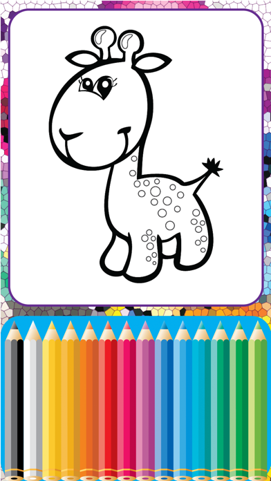 How to cancel & delete Coloring Cute Animals Zoo fun doodling book from iphone & ipad 2