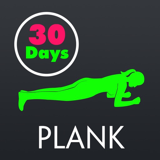 30 Day Plank Fitness Challenges Workout Icon