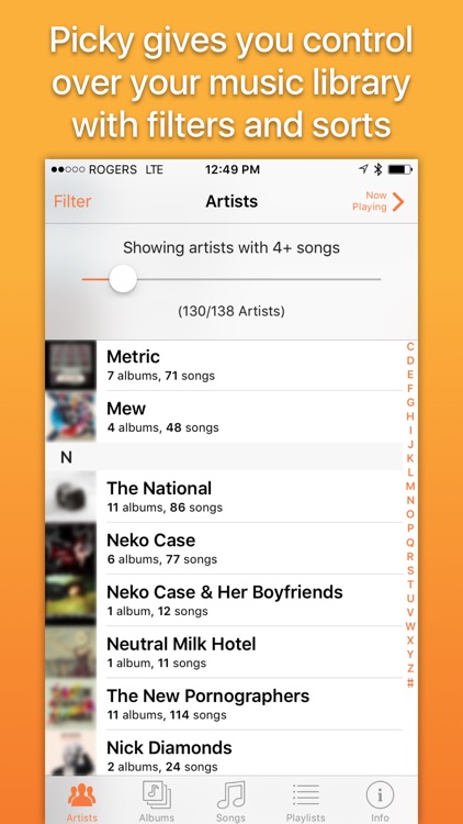 Picky: Filter, queue, and play your music