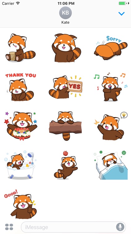 PanPan The Orange Panda Sticker