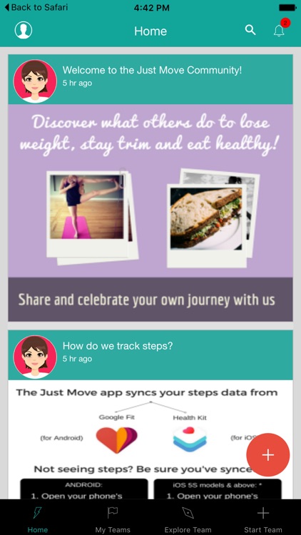 Just Move Fitness App