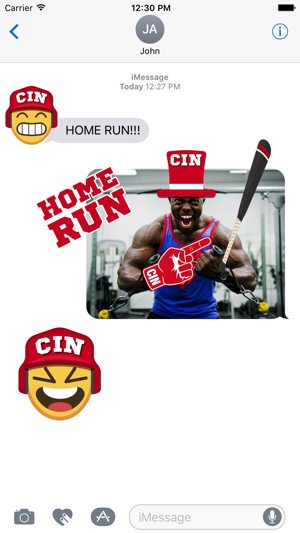 Cincinnati Baseball Stickers & Emojis(圖2)-速報App