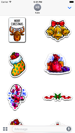 Watercolor Christmas Stickers Vol. 5(圖1)-速報App