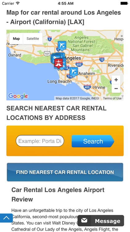 Car hire LAX - Los Angeles USA