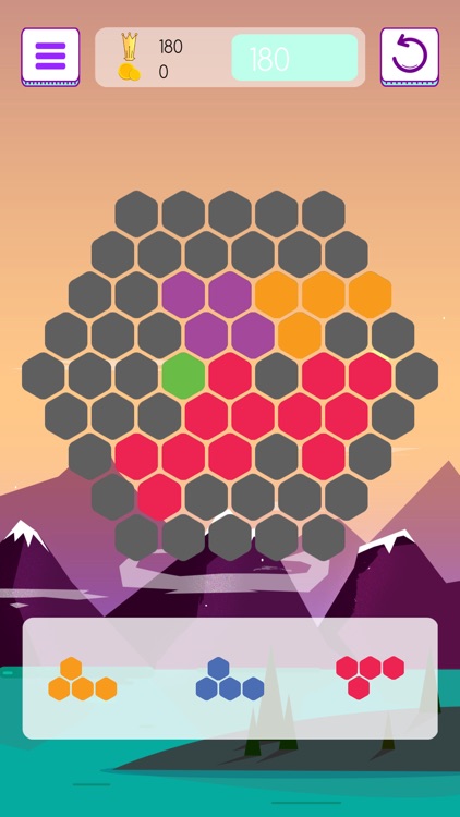 Unblock Unroll Block Hexa Puzzle - logic two dots